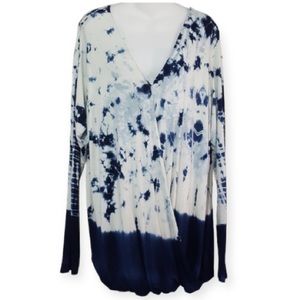 Rock en Republic Long Sleeve Tunic Tie Dye Size:1X